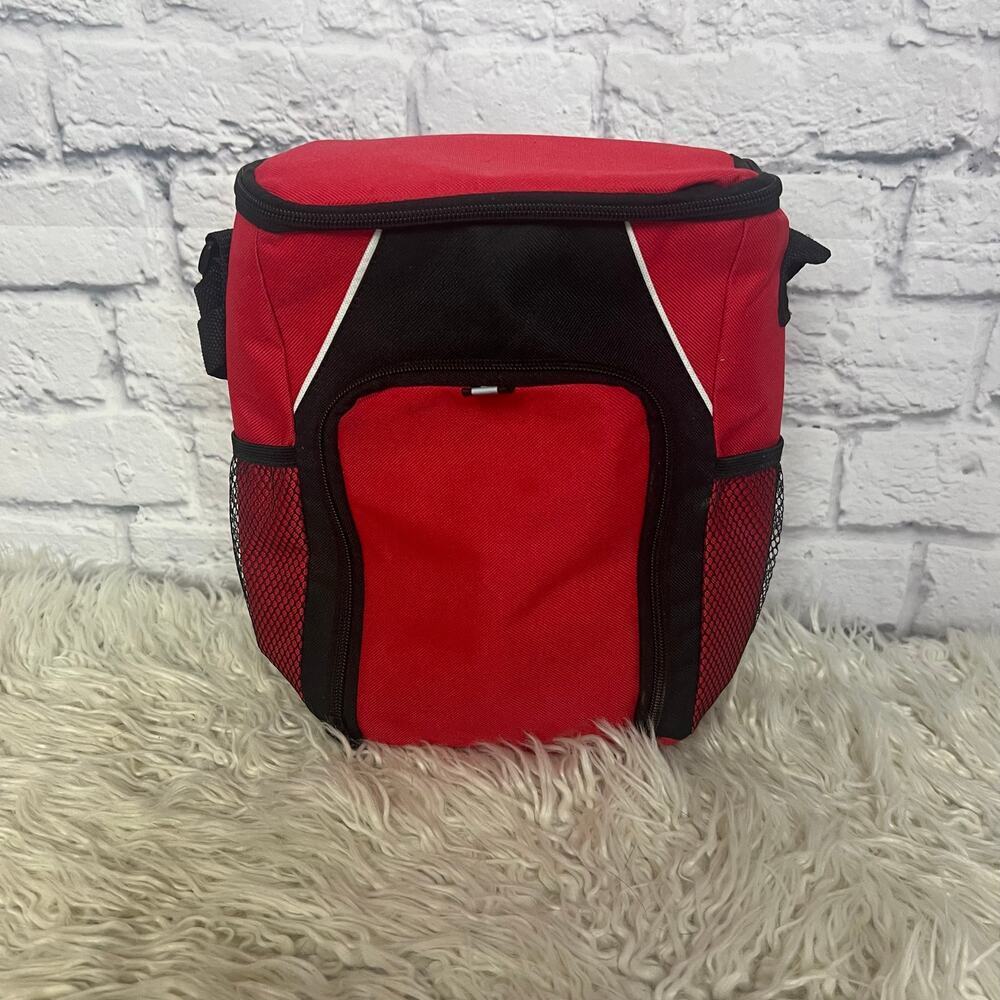 Hit Insulated lunch Bag Red with Black & White